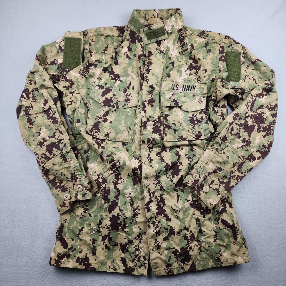 U.S Navy Blouse Small XLong Working Uniform Type III NWU Seals Military Camo Top